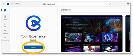 Tobii experience
